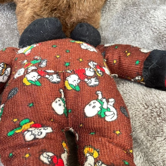 Rudolph Red Nosed Reindeer Plush w/ Pattern Body 15" Christmas Vtg Stuffed Toy - Picture 8 of 8